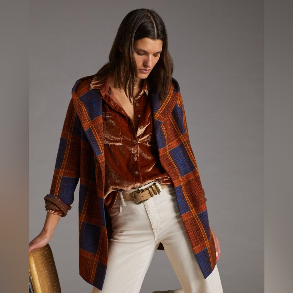 Anthropologie Field and Flower Wool Coat